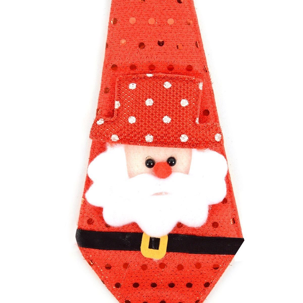 BG Holiday Christmas Light Up Neck Tie Festive Winter Accessory 5 Light Modes