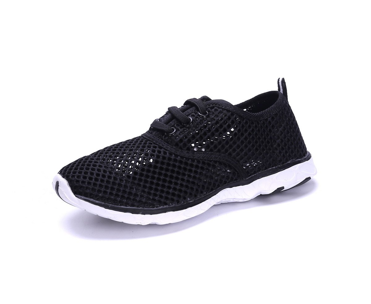 Sea Kidz Kids Water Sneakers Black//Pink//Blue Mesh Water Shoes Toddler9-Big Kid 7