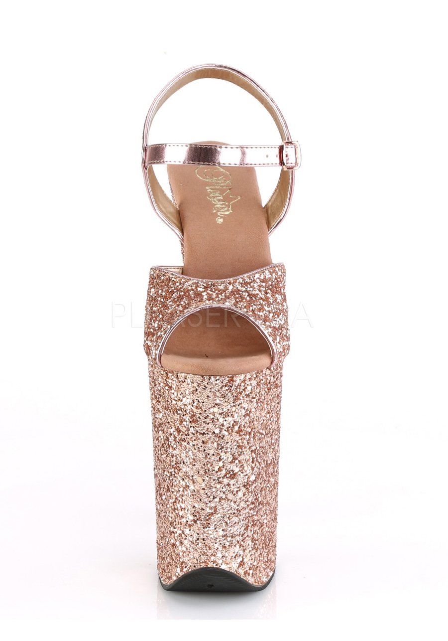 5 1//4 Inch Platform Ankle Strap Sandal Pleaser INFINITY-910LG 9 Inch Heel