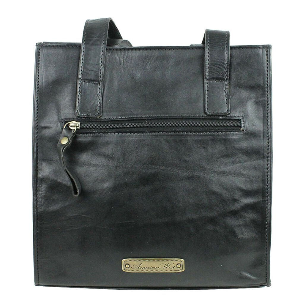 American West Leather Medium Hobo Shoulder Handbag