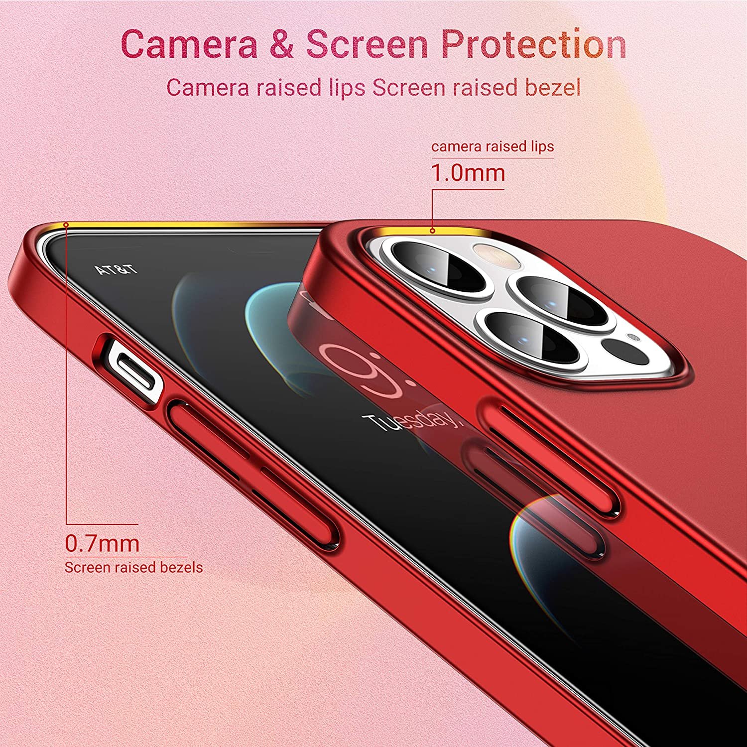 For Iphone Pro Max Mini Ultra Thin Case Matte Hard Shockproof