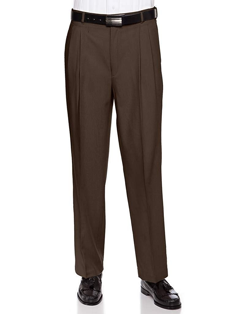 Mens Flat Front Poly Wool Dress Pant By RGM