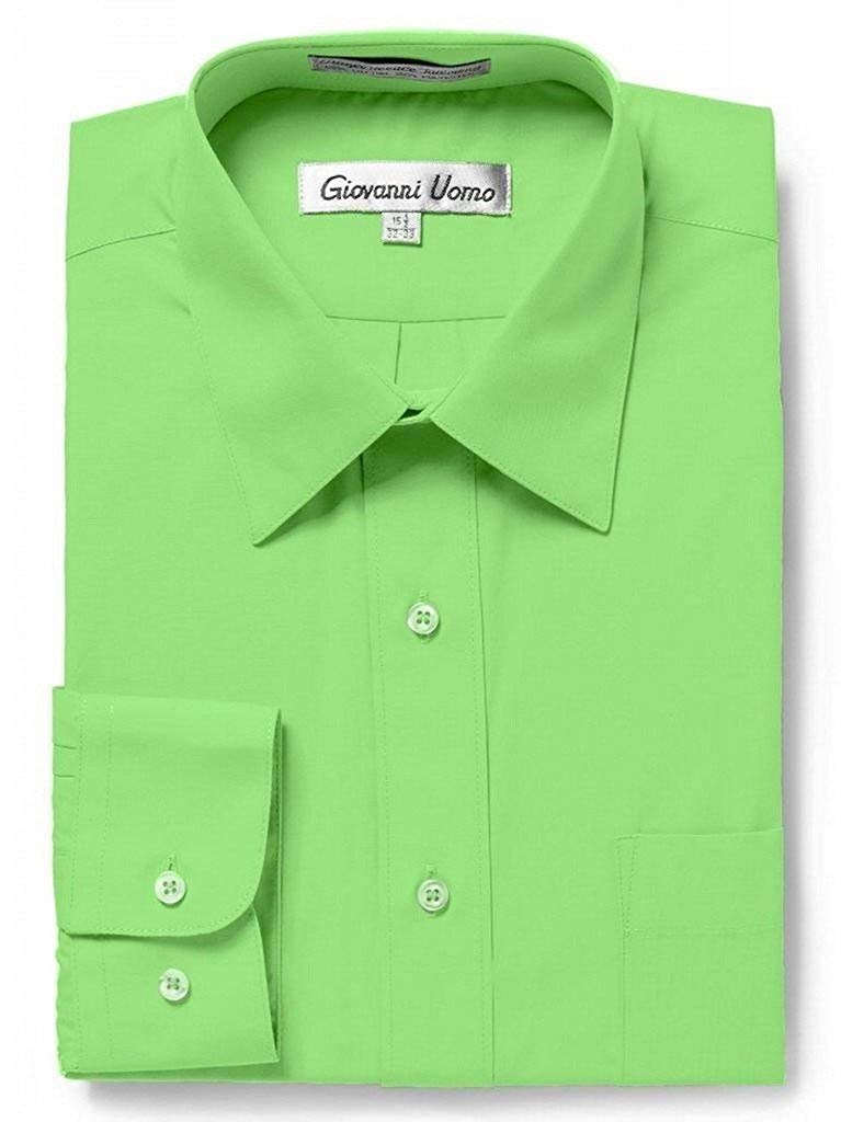 NEW Mens Regular Fit Long Sleeve Button Down Solid Casual or Dress Shirt -Colors - Picture 13 of 14