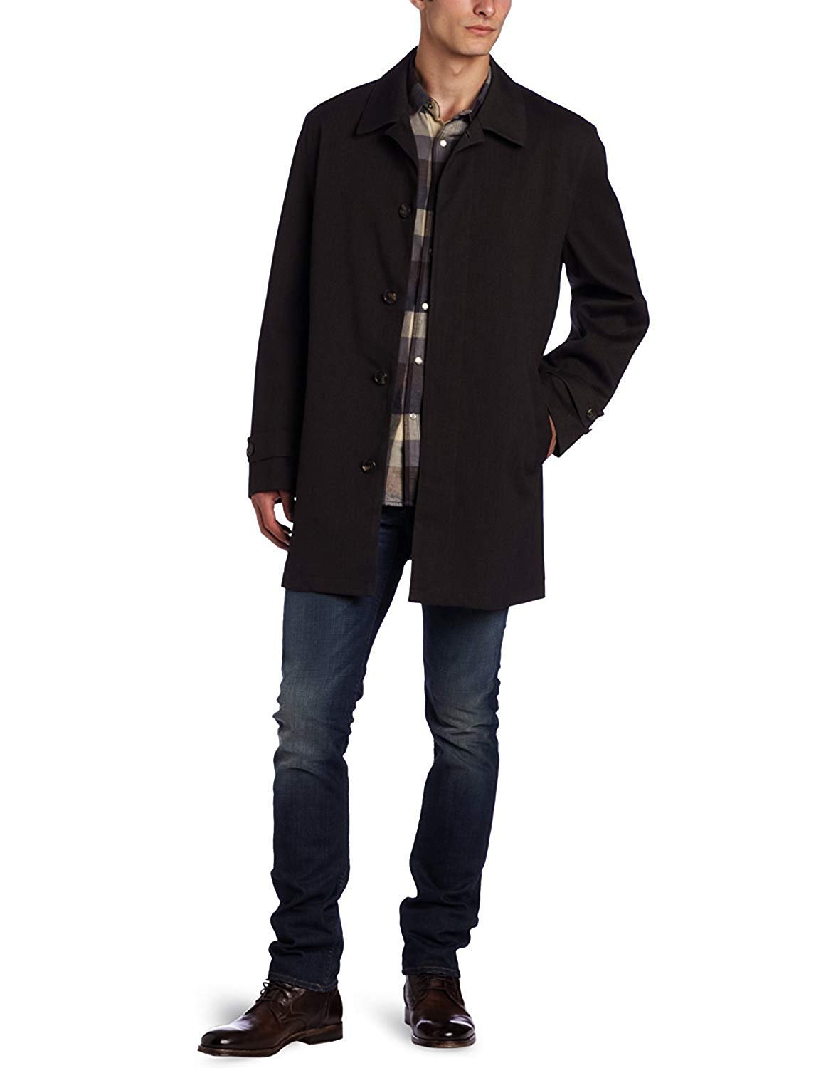 michael kors men's collin slim fit rain coat