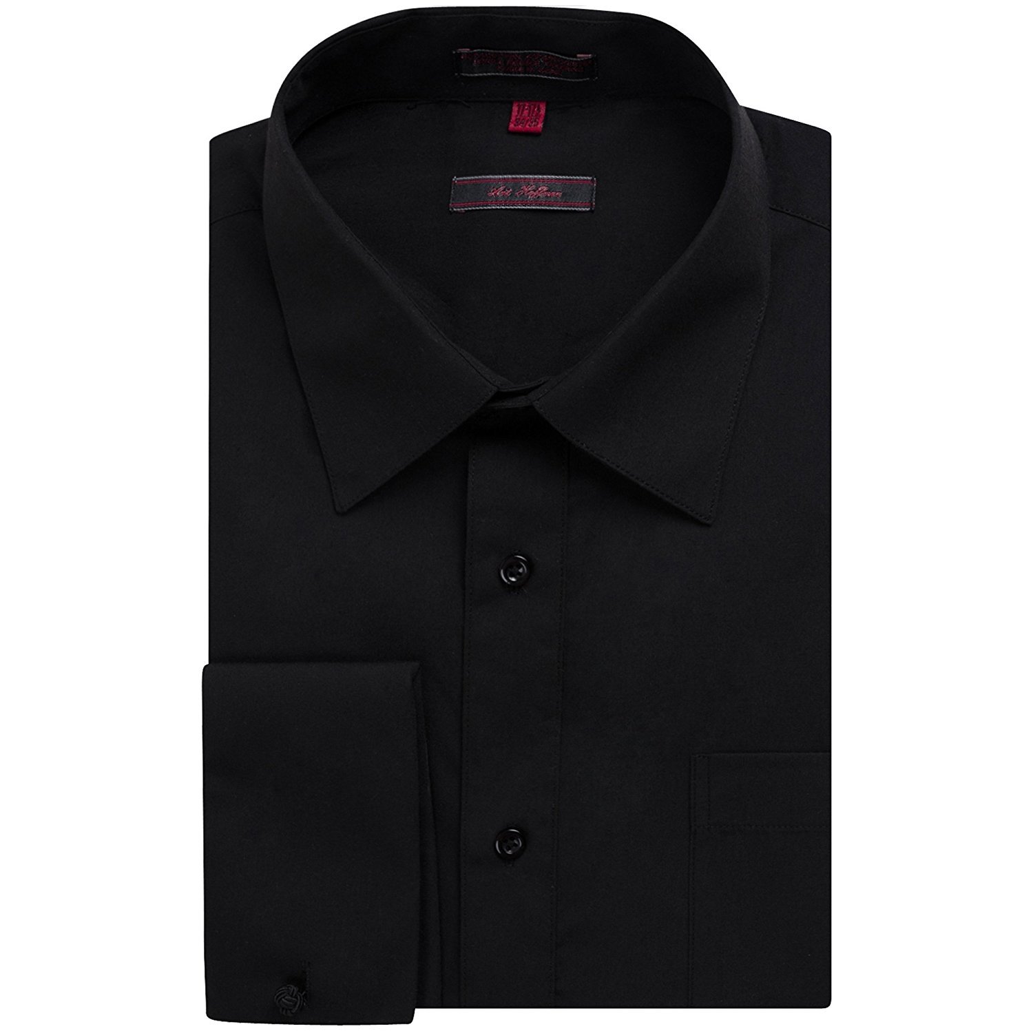 Camisa de vestir lisa Art Hoffman de puño francés para hombre - Colores (gemelos incluidos) - Imagen 17 de 21
