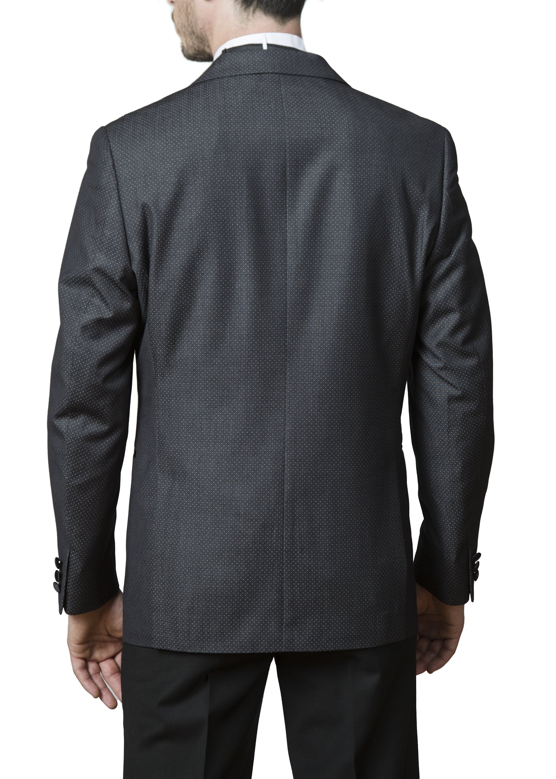 Caravelli Men's Single Breasted Slim Fit 2-Button Tuxedo Suit Set ...