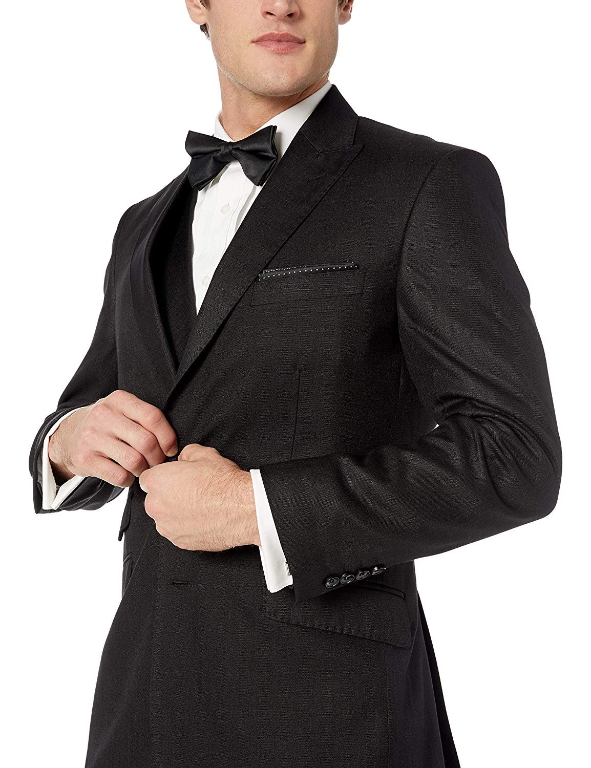 Men's Suit Modern Fit 3-Piece (Jacket, Vets, Trousers) Peak Lapel - CLEARANCE - Picture 6 of 59