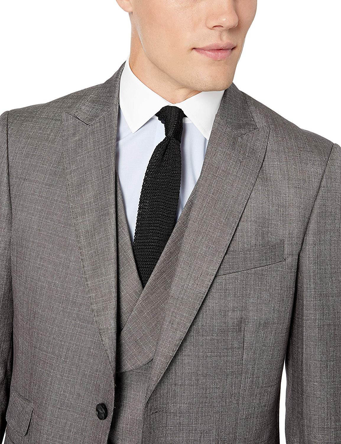 Men's Suit Modern Fit 3-Piece (Jacket, Vets, Trousers) Peak Lapel - CLEARANCE - Picture 48 of 59