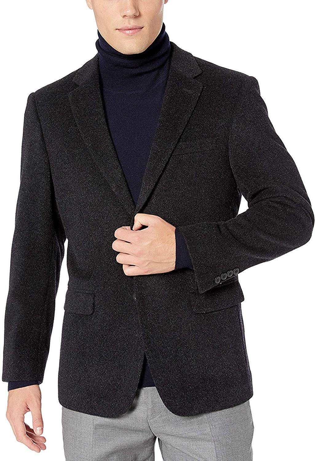 Abrigo deportivo de lana cachemira de lujo de 2 botones para hombre - colores - Imagen 19 de 19