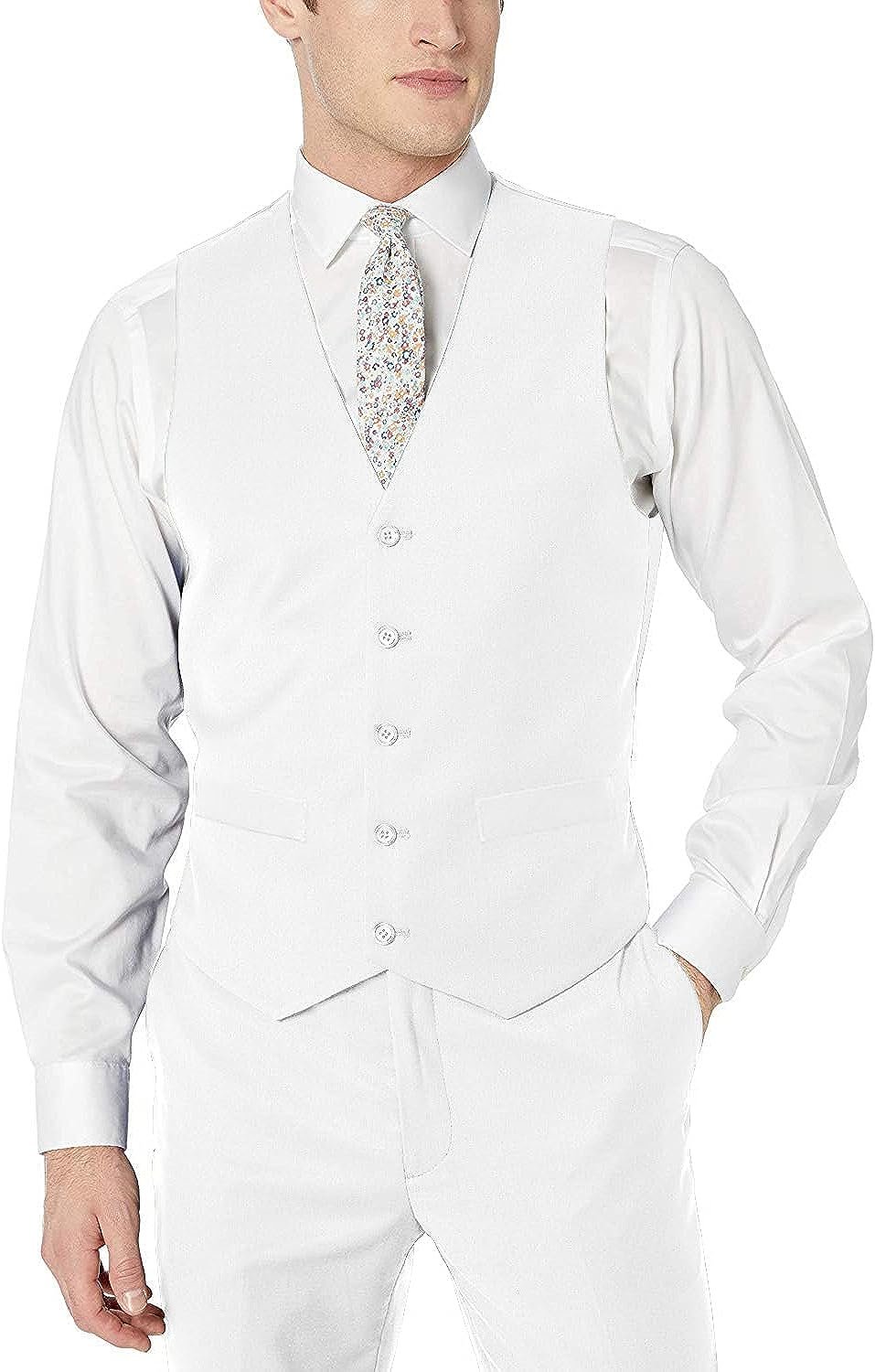 Adam Baker Men's Classic Fit Formal Business Suit Vest - Many Sizes & Colors... - Picture 14 of 14
