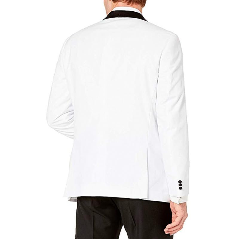 Esmoquin Adam Baker Para Hombre Calce Ajustado Cuello Chal Separado (Chaqueta y Pantalones) - Imagen 22 de 24