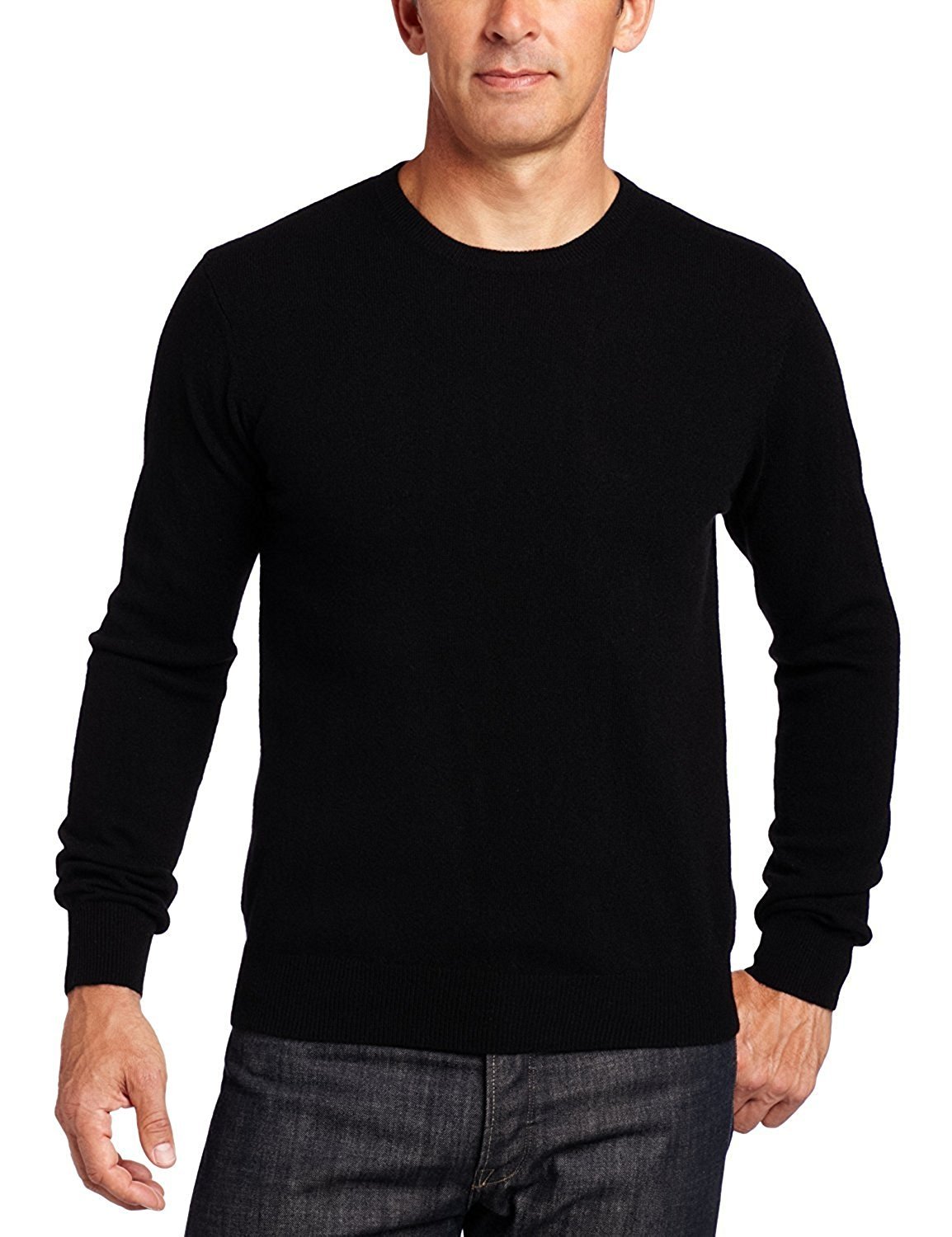 Marquis Men's Modern Fit Crew-Neck Pullover Cotton Sweater Colors - CLEARANCE - Picture 2 of 4