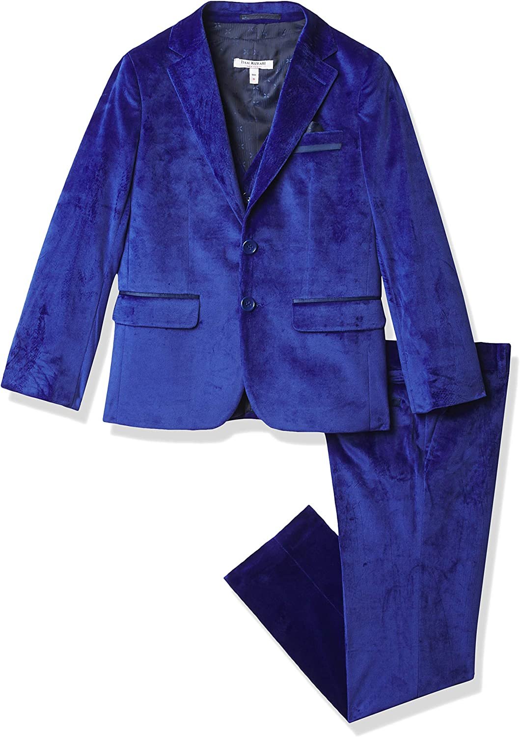 Isaac Mizrahi Boys' Slim Fit 3 Piece Velvet Suit - Picture 27 of 29