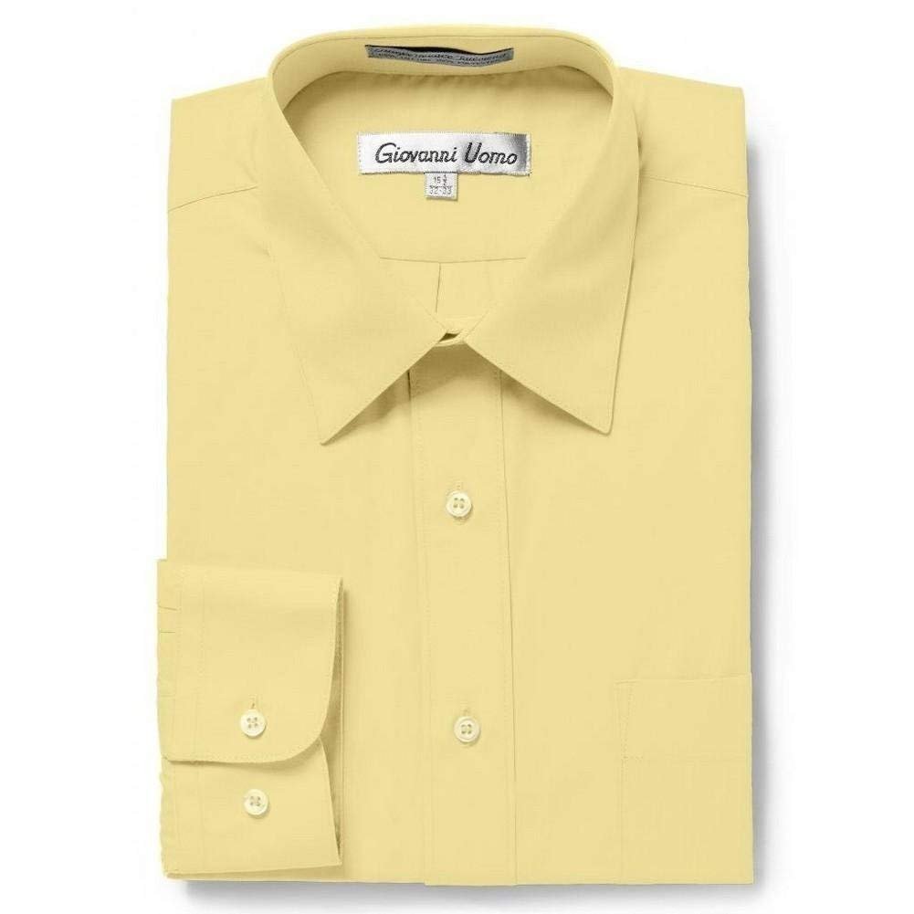 NEW Mens Regular Fit Long Sleeve Button Down Solid Casual or Dress Shirt -Colors - Picture 8 of 14