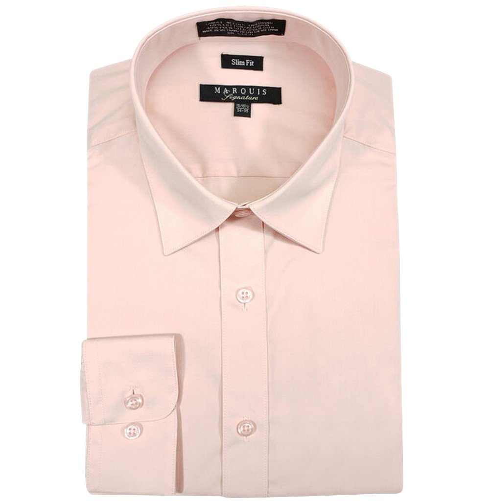 Marquis Men's Basic Slim Fit Dress Shirt | eBay