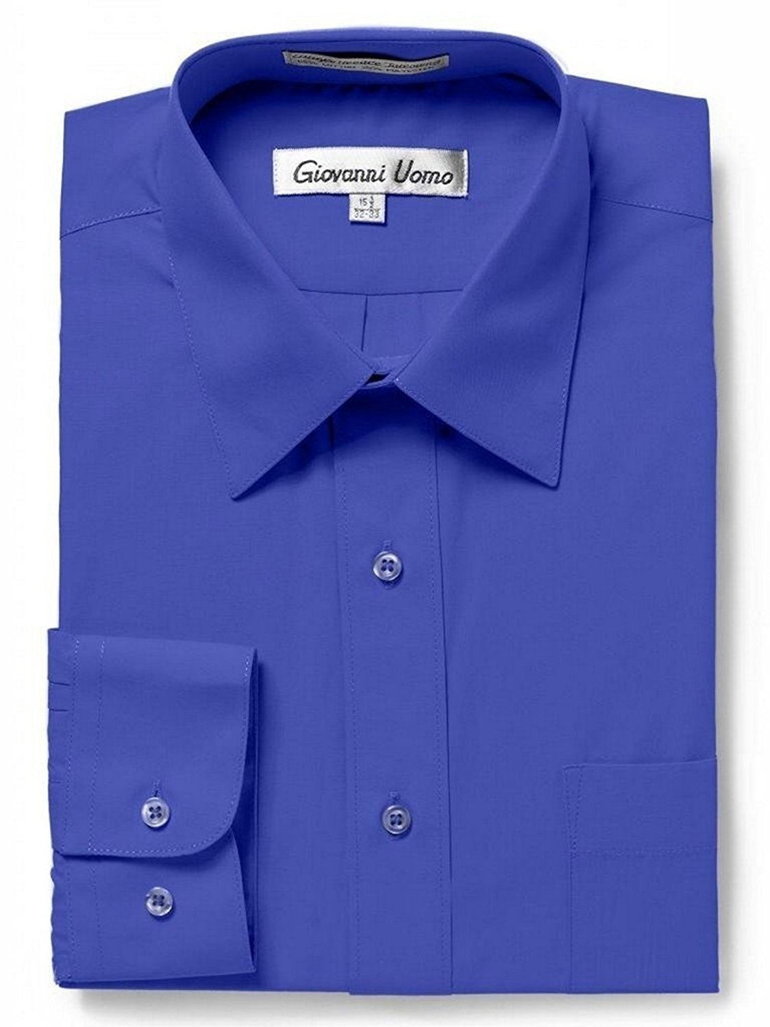 NEW Mens Regular Fit Long Sleeve Button Down Solid Casual or Dress Shirt -Colors - Picture 11 of 14