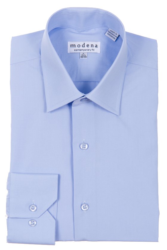 Modena Men’s Slim - Fit Long Sleeve Solid Dress Shirt - Colors - Picture 7 of 9