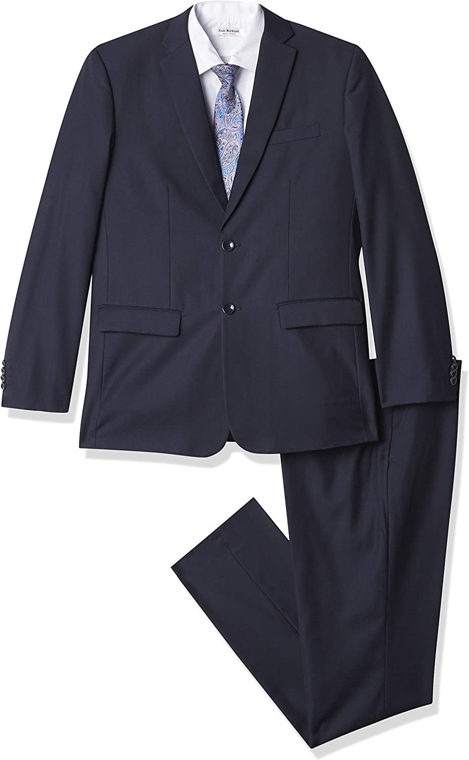 Isaac Mizrahi Boys' Five Piece Solid Suit Set Ensemble - Picture 16 of 16