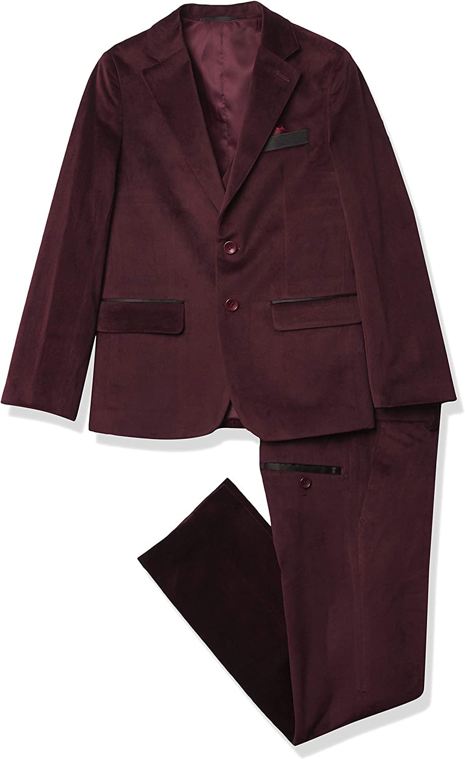 Isaac Mizrahi Boys' Slim Fit 3 Piece Velvet Suit - Picture 26 of 29