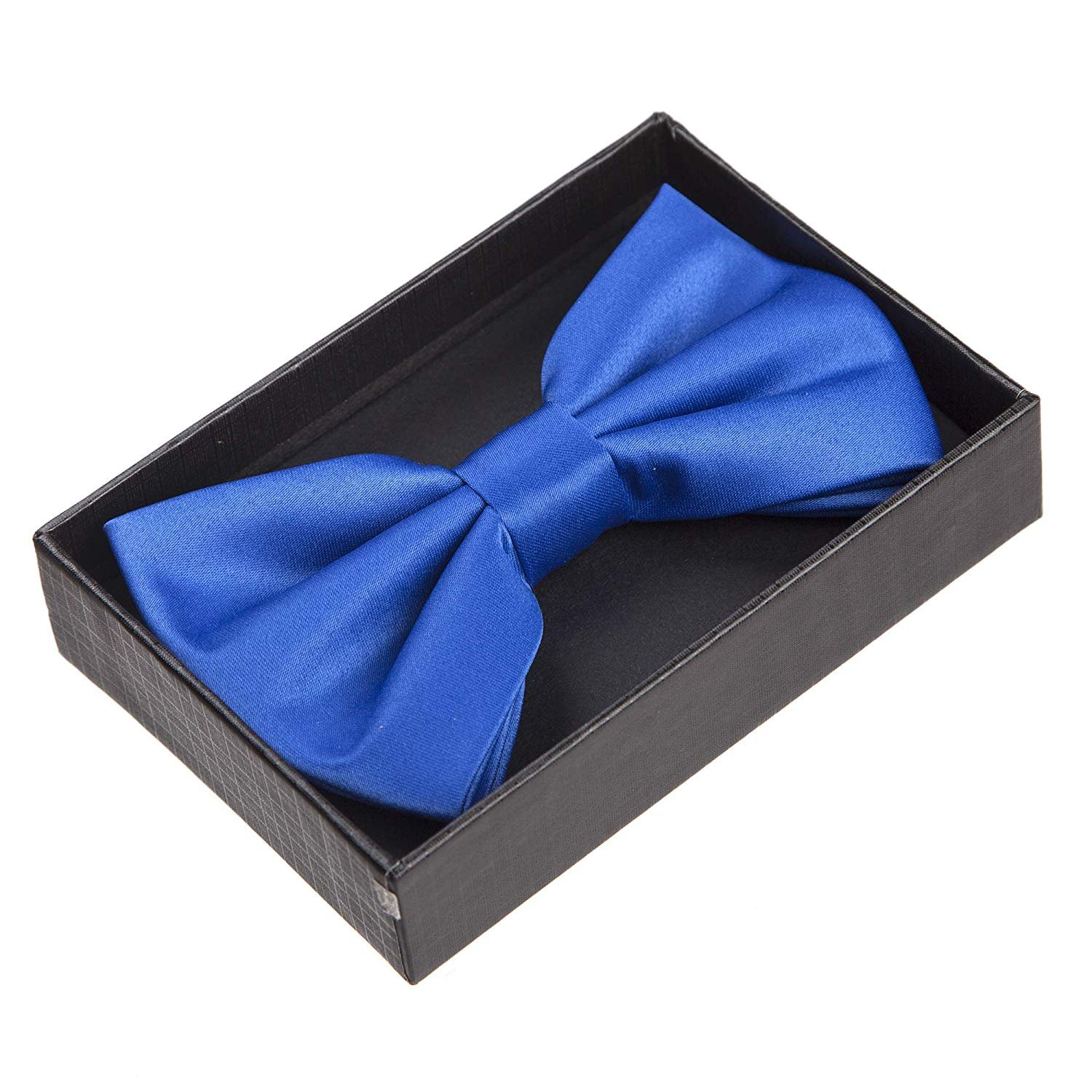 Adam Baker Twill Pattern Pre-Tied Bow Tie with Pocket Square and Cufflinks