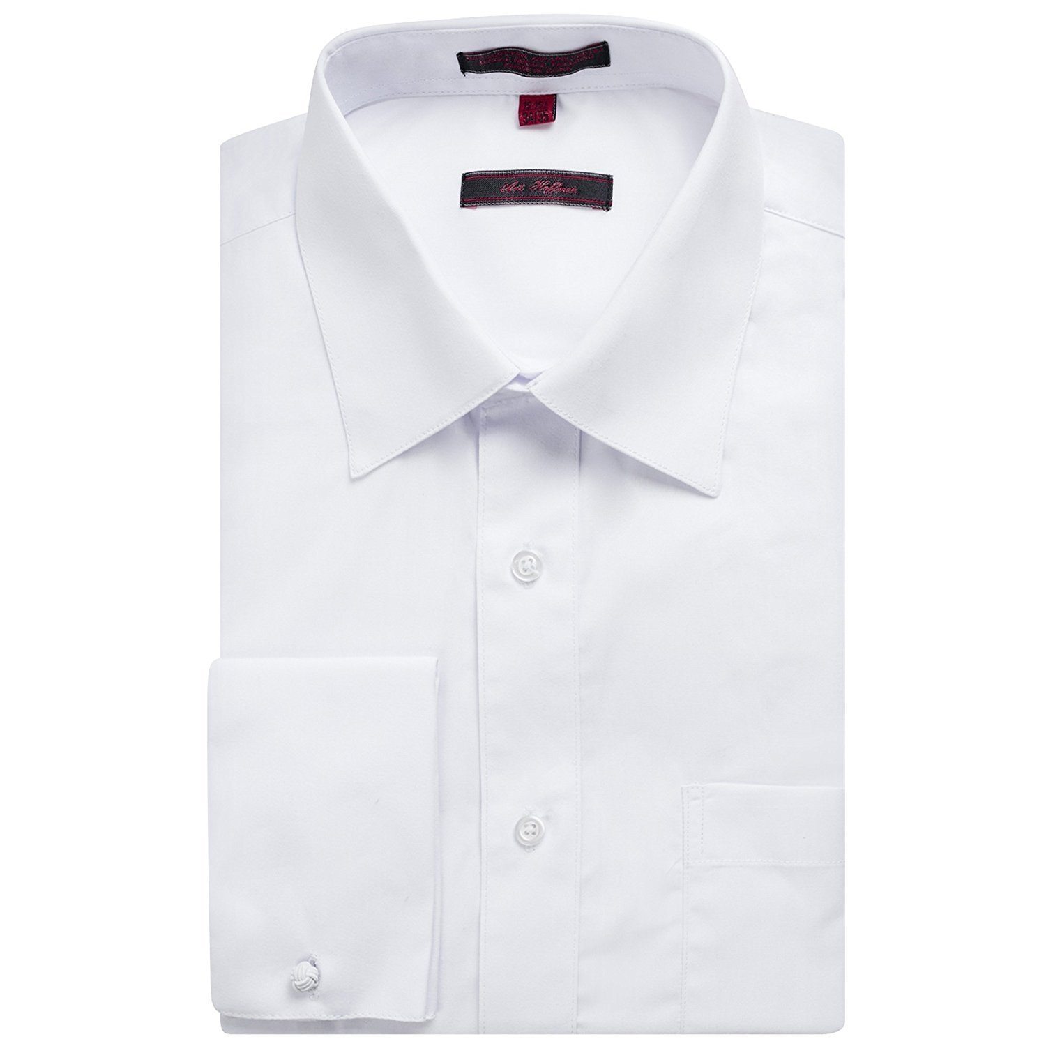 Camisa de vestir lisa Art Hoffman de puño francés para hombre - Colores (gemelos incluidos) - Imagen 6 de 21
