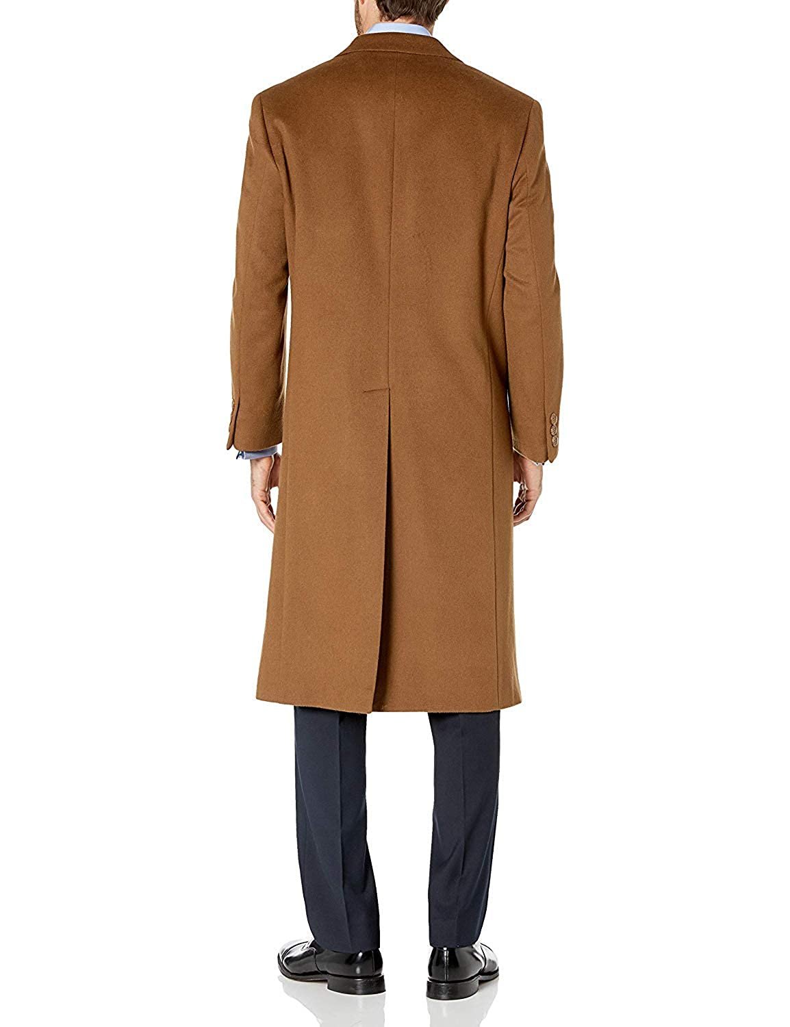 Men's Single Breasted Luxury Wool/Cashmere Full Length Topcoat | eBay