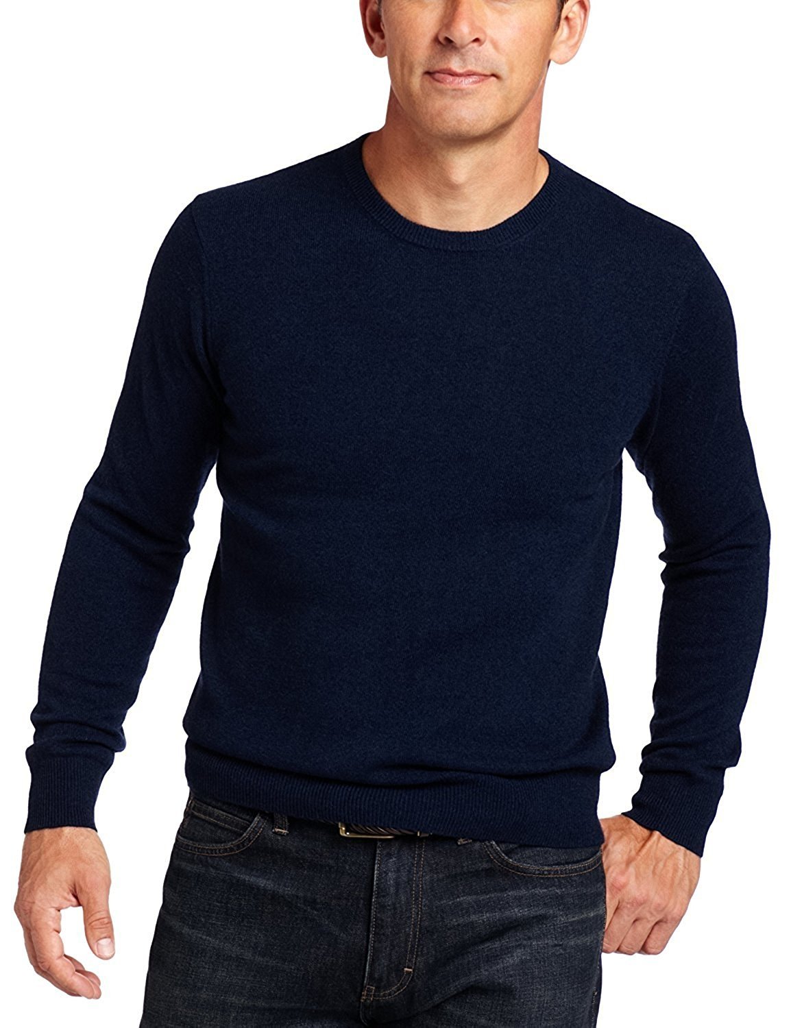 Marquis Men's Modern Fit Crew-Neck Pullover Cotton Sweater Colors - CLEARANCE - Picture 4 of 4