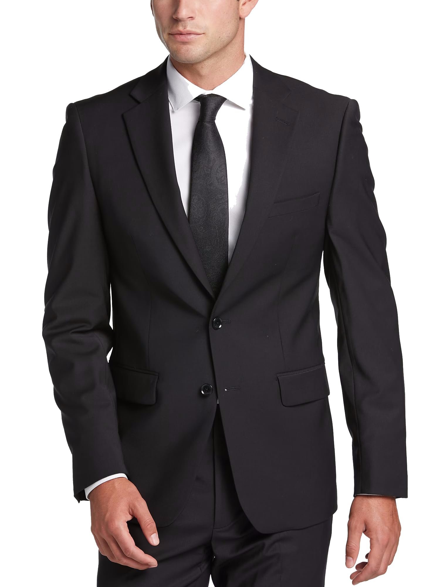 Traje de lana de lujo Adam Baker para hombre ultra ajustado separado - Imagen 2 de 5
