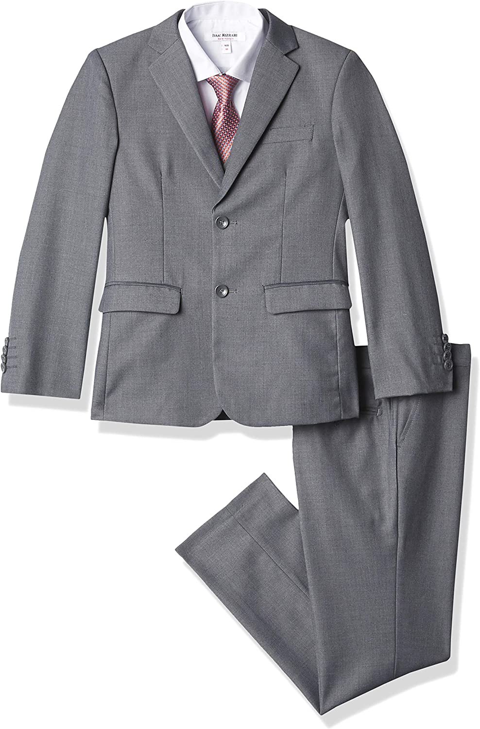 Isaac Mizrahi Boys' Five Piece Solid Suit Set Ensemble - Picture 15 of 16