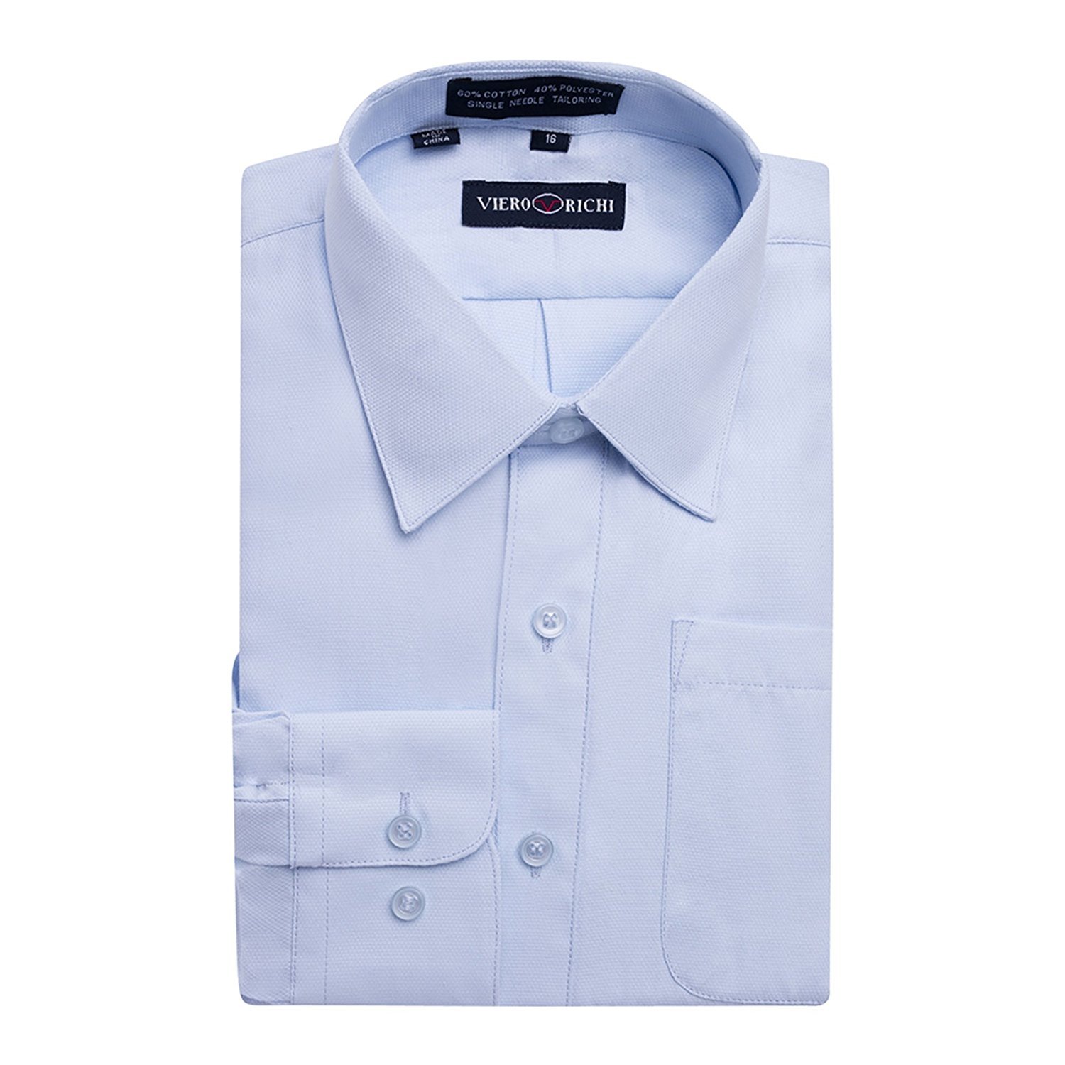 Boys New French Toast White Broadcloth Long Sleeve Dress Shirt All Husky Sizes