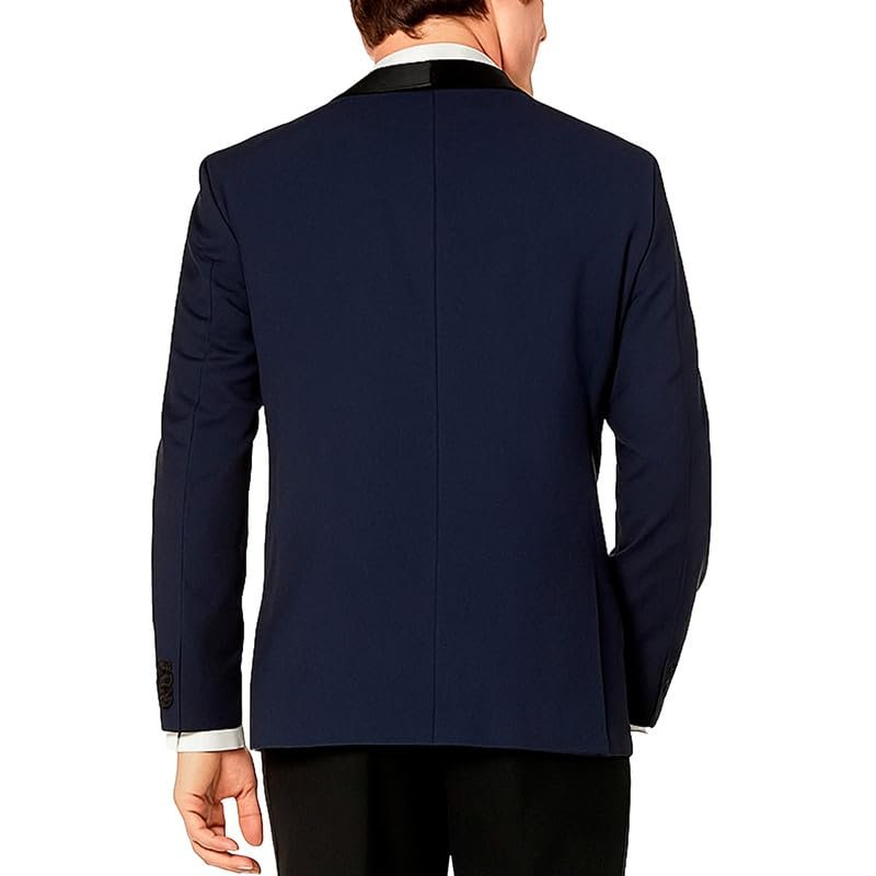Esmoquin Adam Baker Para Hombre Calce Ajustado Cuello Chal Separado (Chaqueta y Pantalones) - Imagen 19 de 24