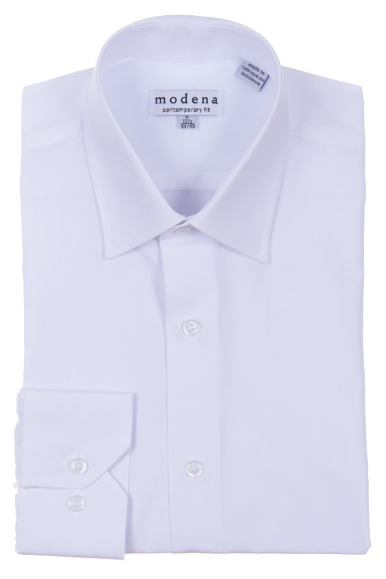 Modena Men’s Slim - Fit Long Sleeve Solid Dress Shirt - Colors - Picture 9 of 9