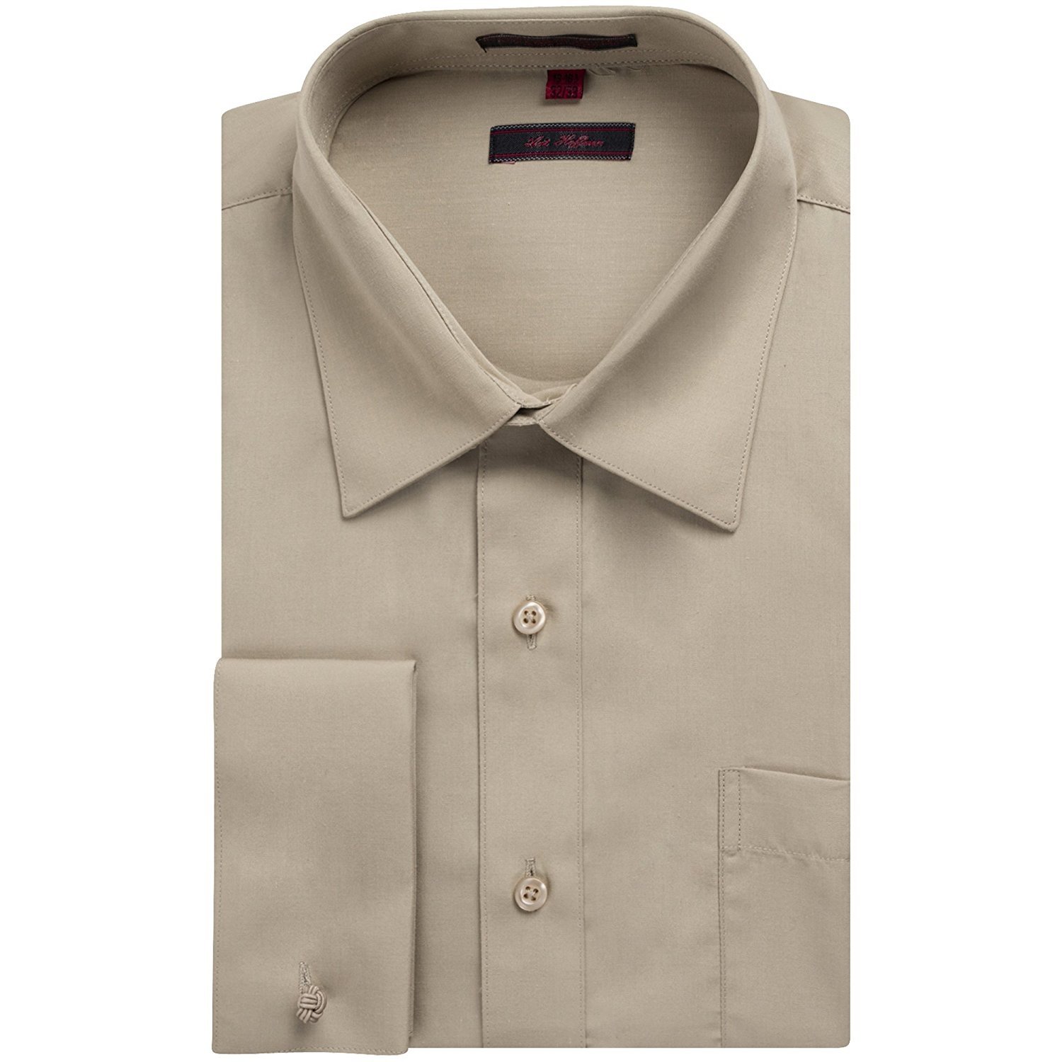 Camisa de vestir lisa Art Hoffman de puño francés para hombre - Colores (gemelos incluidos) - Imagen 12 de 21