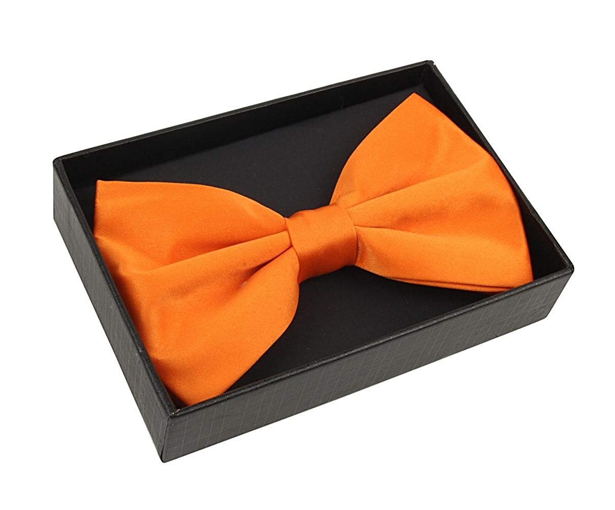 Adam Baker Twill Pattern Pre-Tied Bow Tie with Pocket Square and Cufflinks