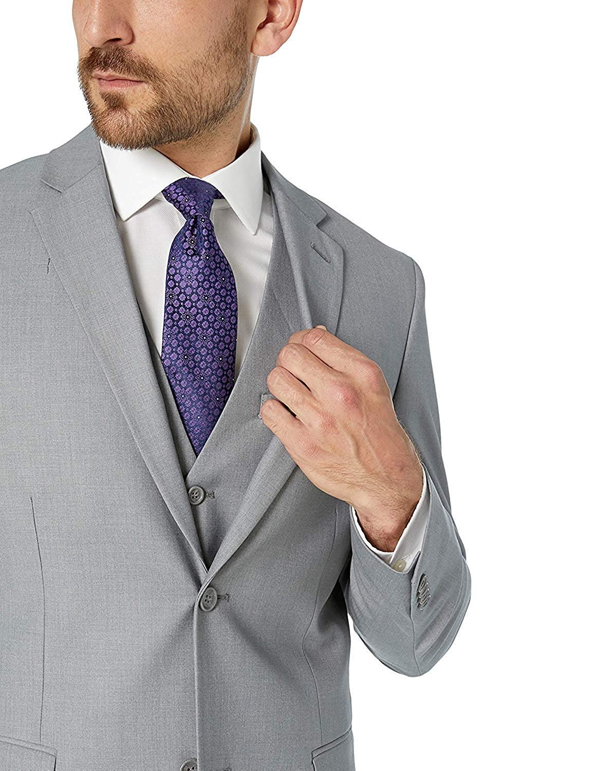NEW Men's Suit Classic Fit 3-Piece (Jacket, Vets, Trousers ...