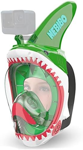 NEBIBO ® Kids Snorkel Mask Full Face Set. Snorkeling Set with Detachable Came...