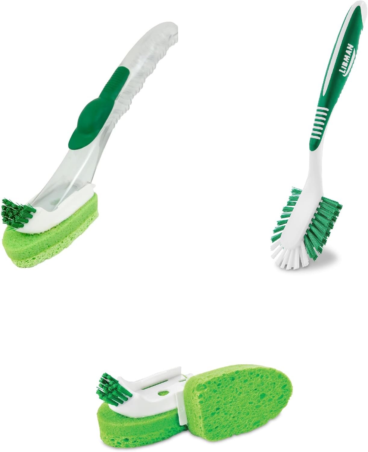 Libman Glass and Dish Wand Scrub Brush Bundle with All-Purpose Kitchen Brush... - Picture 4 of 5