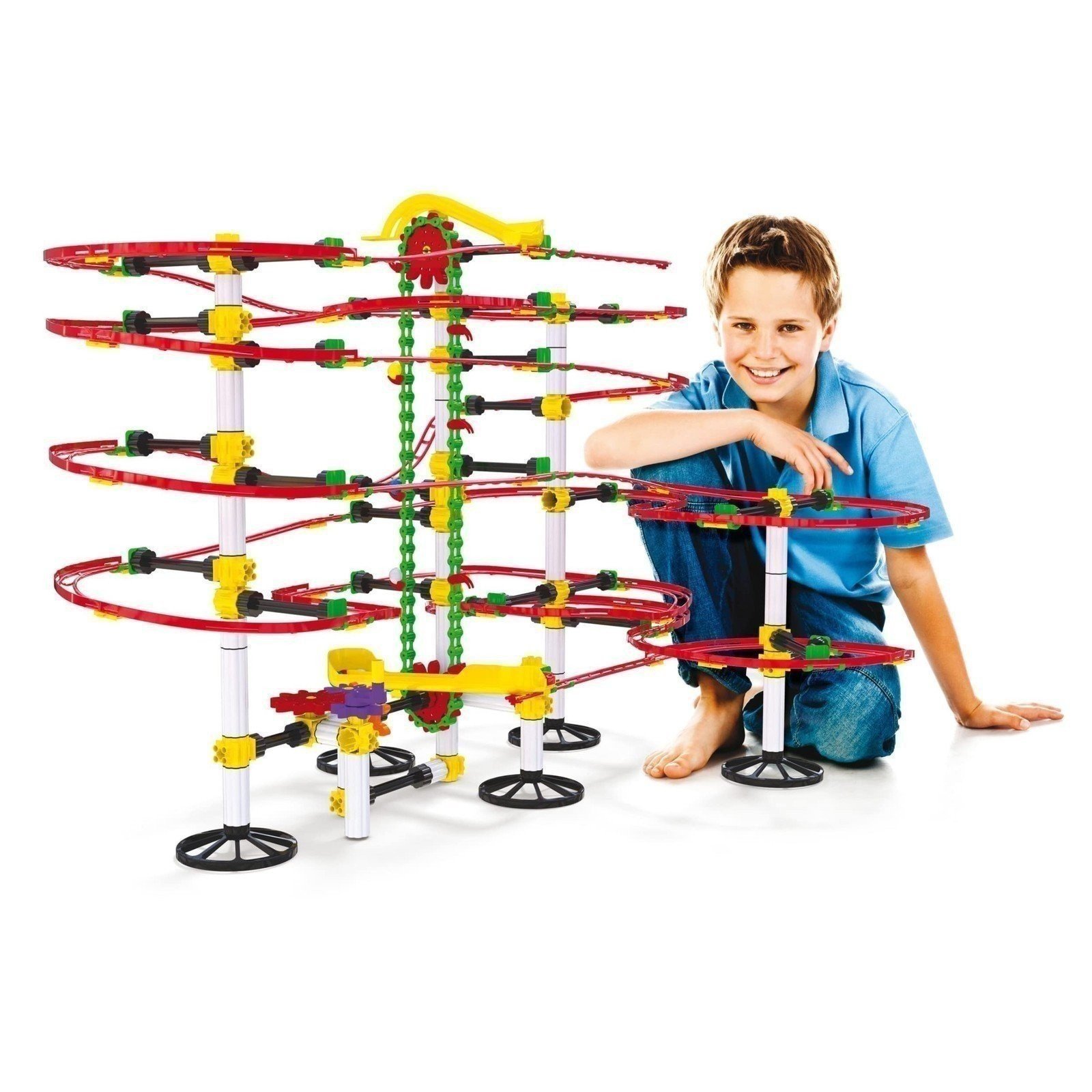 Quercetti Skyrail Ottovolante Elevator, 360 Piece Marble Run Roller Coaster... - Picture 5 of 6