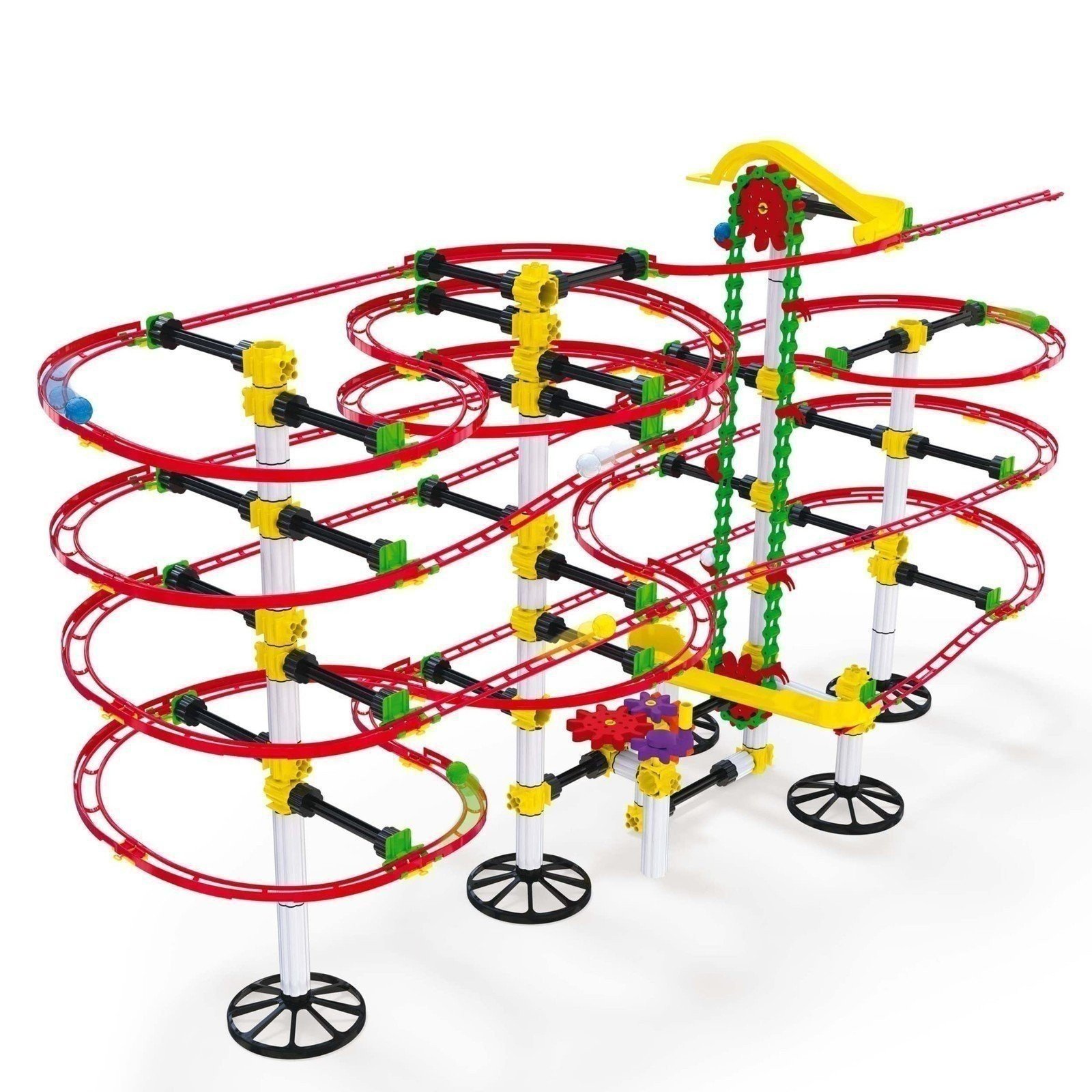 Quercetti Skyrail Ottovolante Elevator, 360 Piece Marble Run Roller Coaster... - Picture 6 of 6
