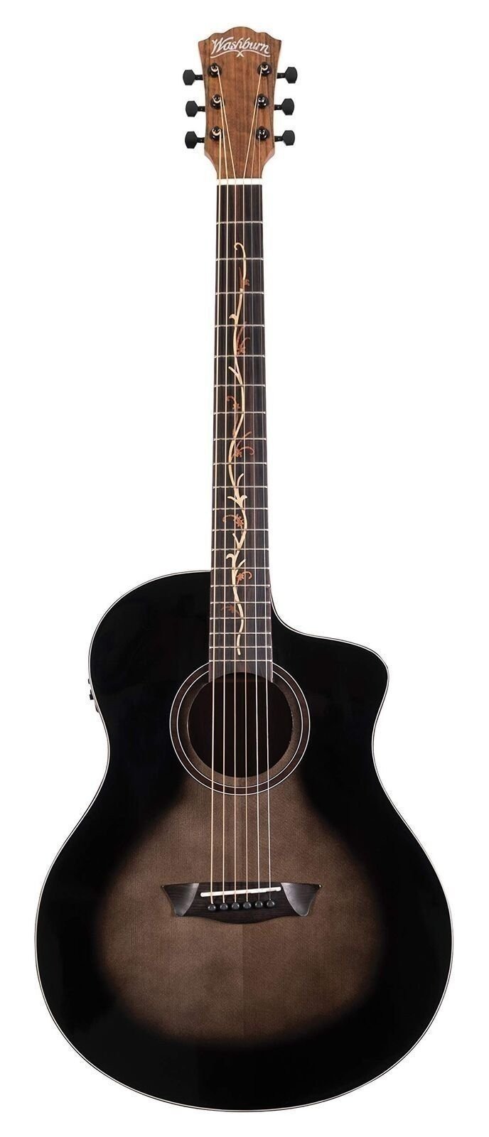 Washburn Bella Tono 6 String Acoustic-Electric Guitar, Right, Gloss .. -OPEN BOX