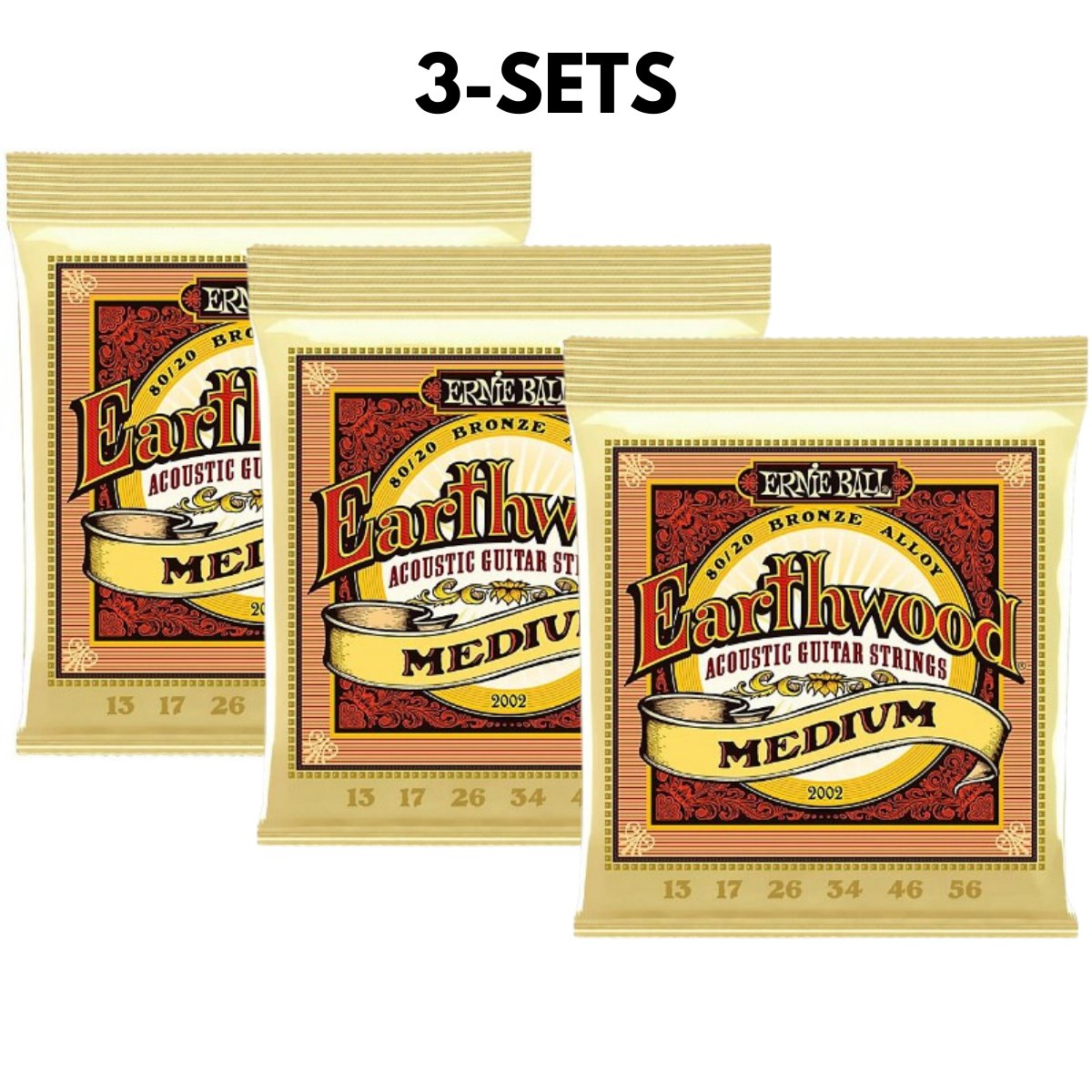 Ernie Ball Medium 80/20 Bronze 13-56 Acoustic Guitar Strings 2002 SEE OPTIONS - Picture 12 of 17