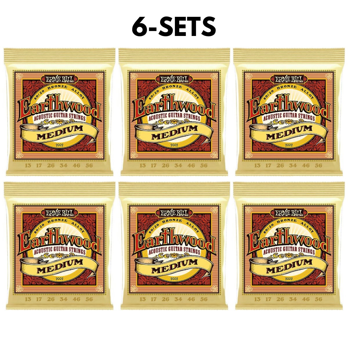 Ernie Ball Medium 80/20 Bronze 13-56 Acoustic Guitar Strings 2002 SEE OPTIONS - Picture 15 of 17