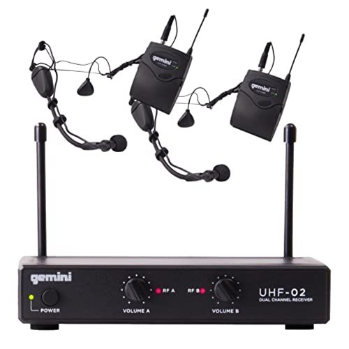 Gemini Pro Audio Live Studio PA DJ Instructor Headset Wireless Microphones
