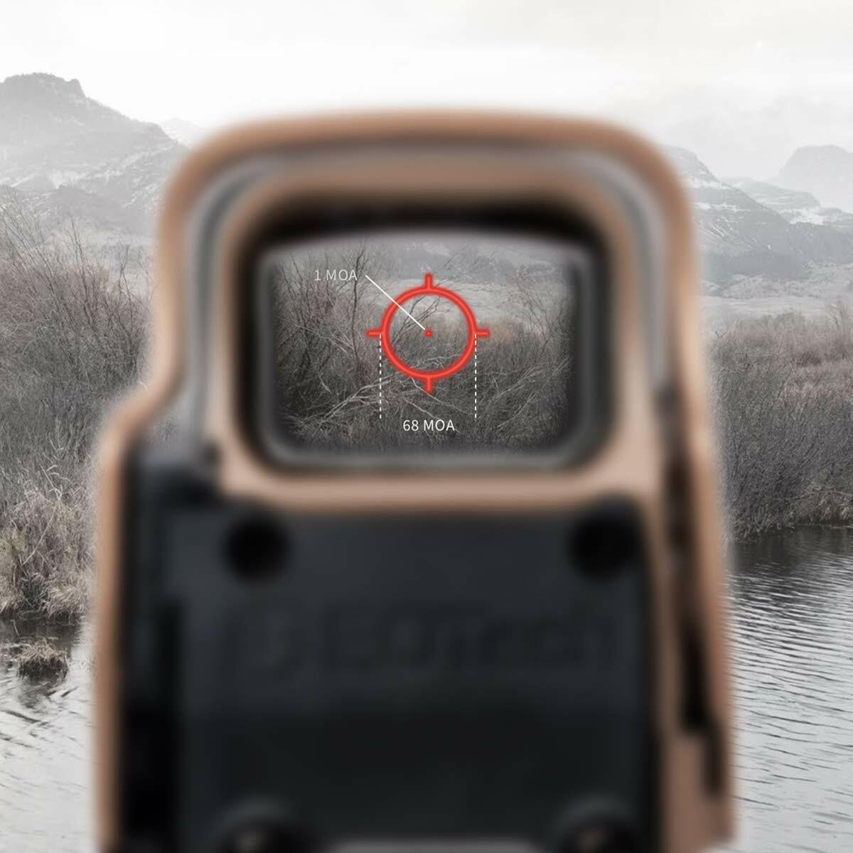 EOTECH Holographic Weapon Sight TAN 68MOA Ring & 1 MOA Dot