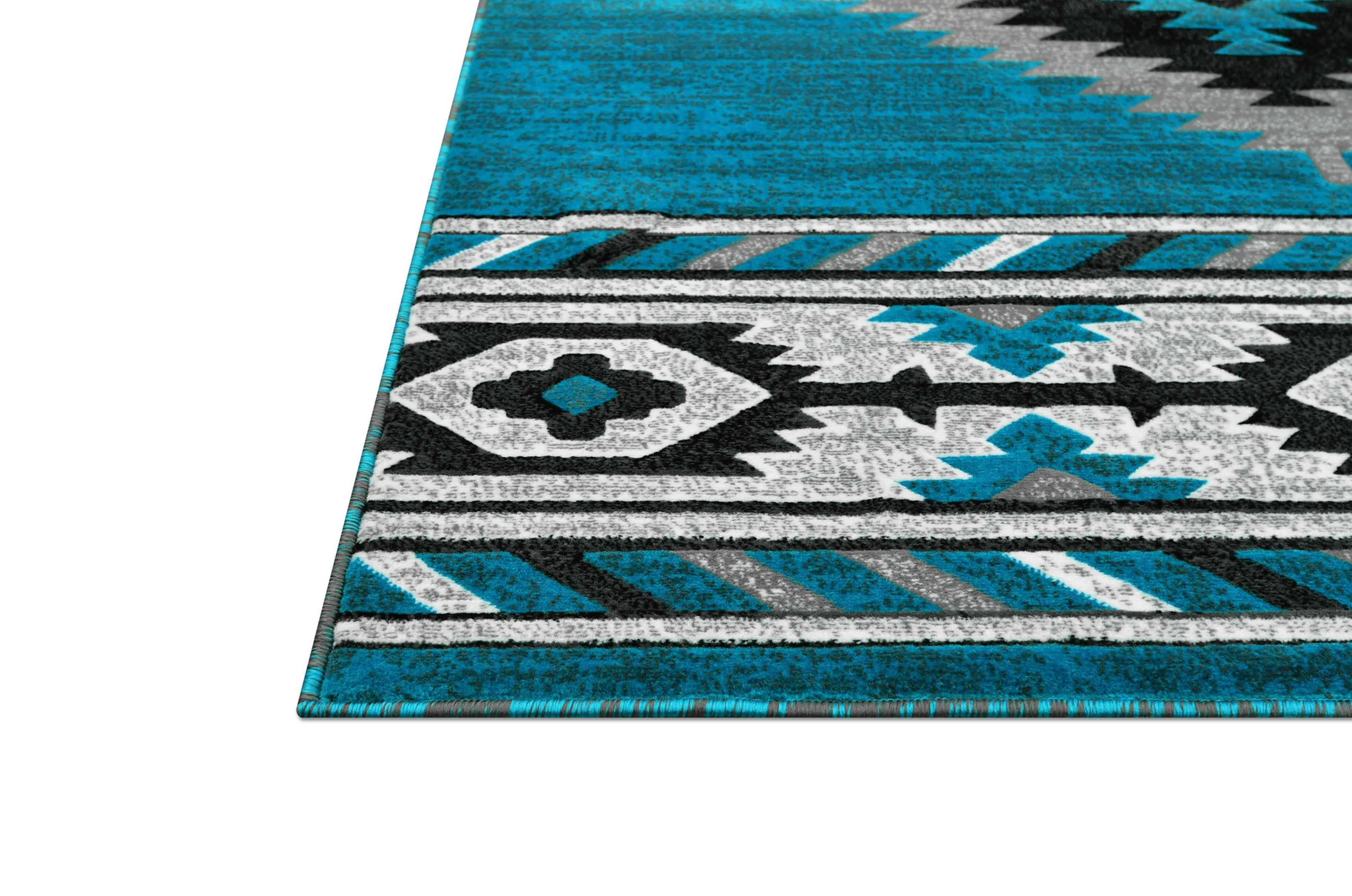 HR Southwestern Rugs for Cabin Tribal Medallion Carpet for Livingroom - Picture 23 of 95