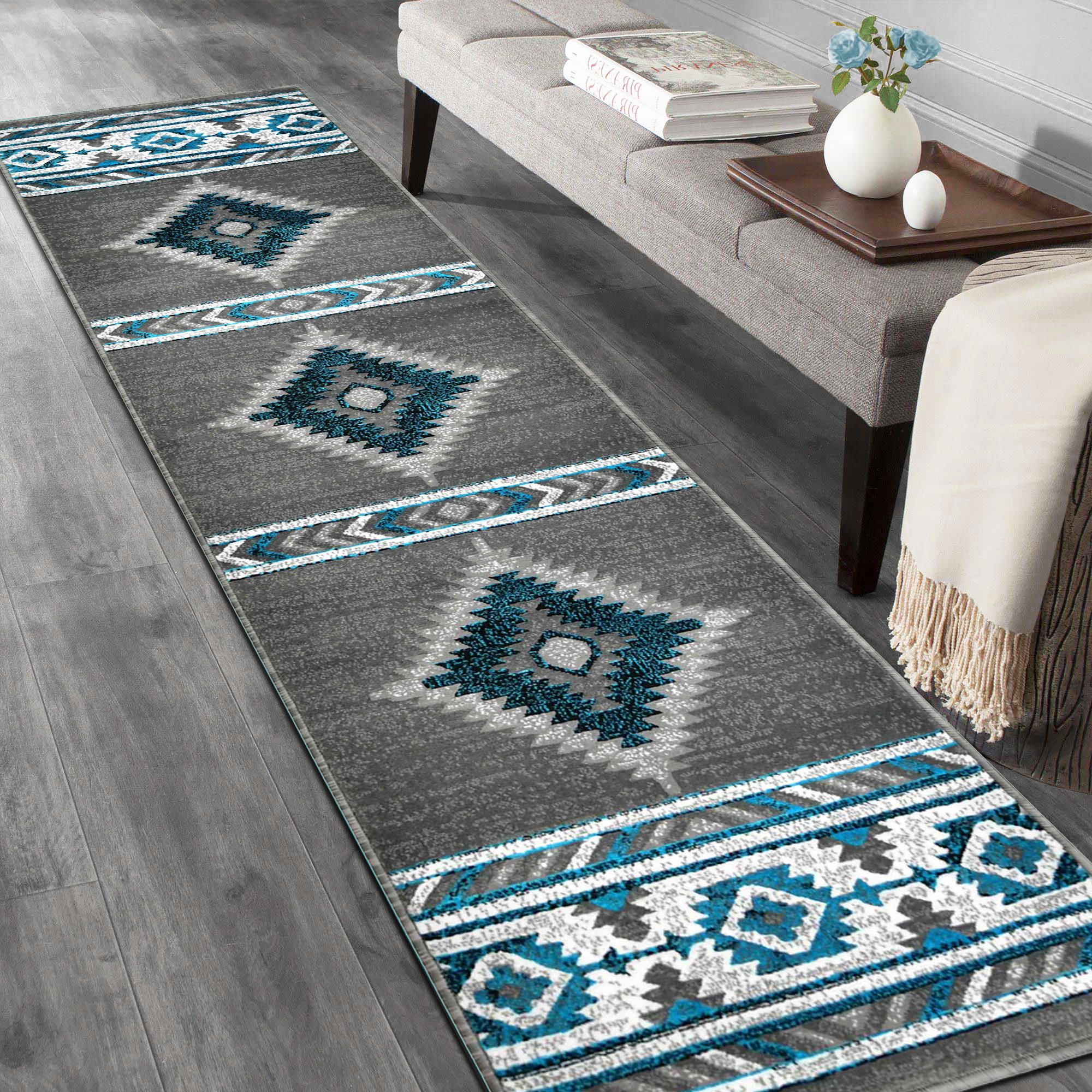 HR Southwestern Rugs for Cabin Tribal Medallion Carpet for Livingroom - Picture 28 of 95