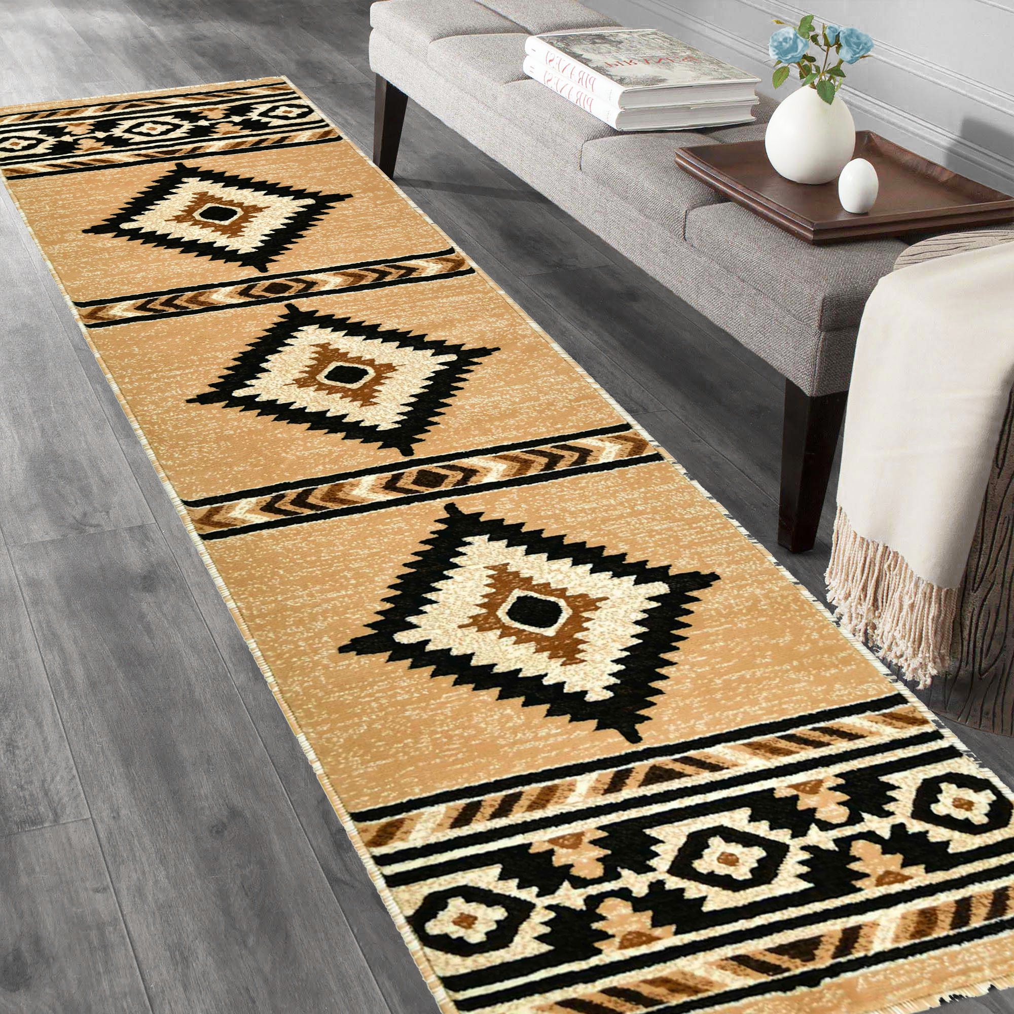 HR Southwestern Rugs for Cabin Tribal Medallion Carpet for Livingroom - Picture 89 of 95