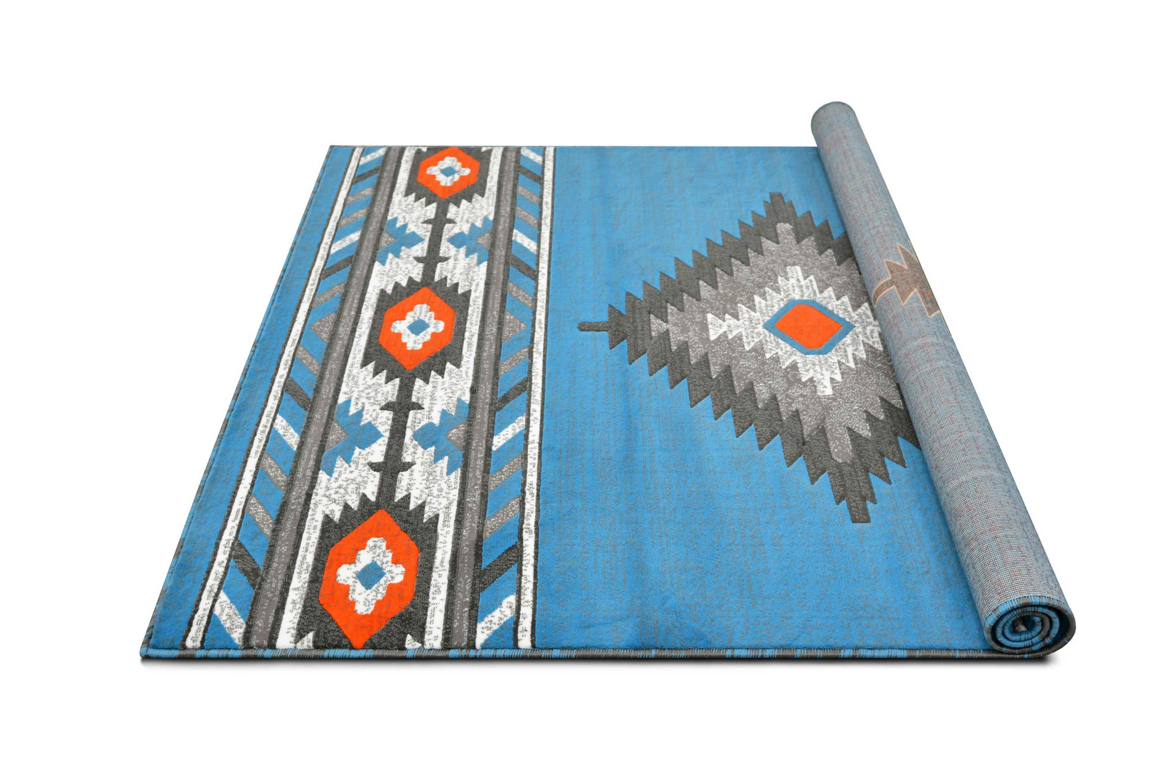 HR Southwestern Rugs for Cabin Tribal Medallion Carpet for Livingroom - Picture 55 of 95