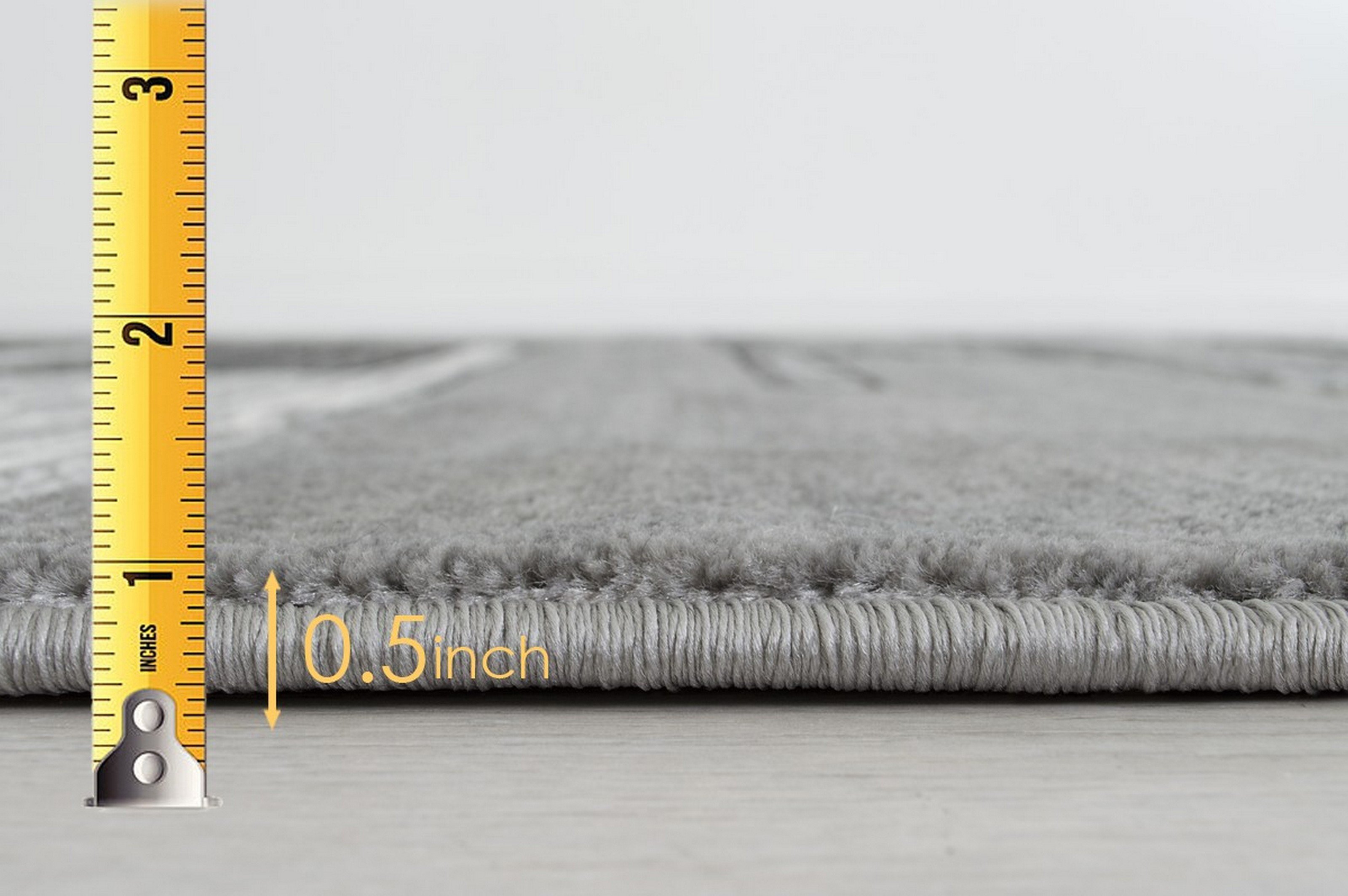 Monochromatic Rug/Linier Design Modern Contemporary Hand Carved Area... - Picture 11 of 28