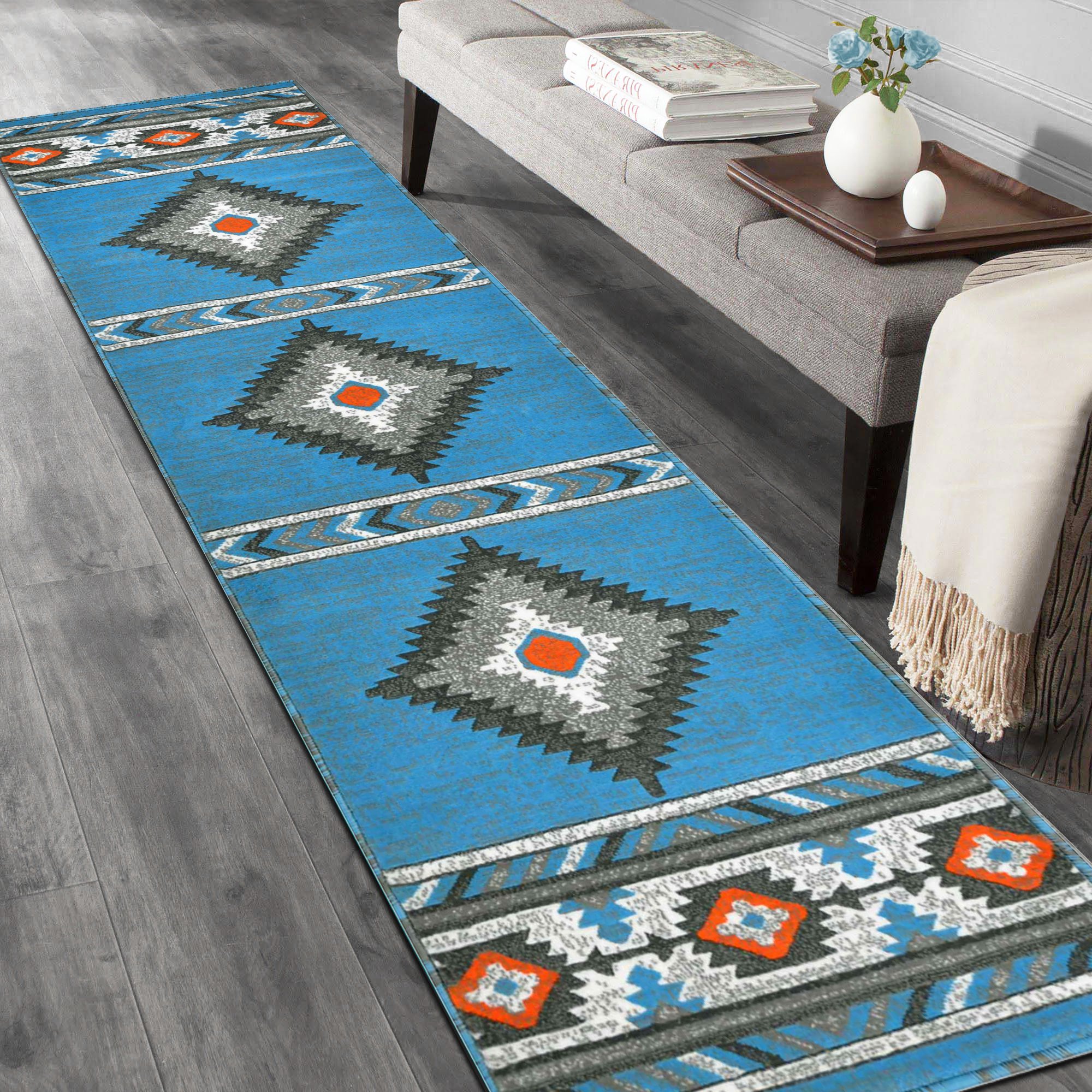 HR Southwestern Rugs for Cabin Tribal Medallion Carpet for Livingroom - Picture 51 of 95